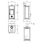 Stufa a legna Tea 6,6 kW Bianco La Nordica - immagine 2