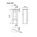 CS Thermos Stufa a legna con camera di combustione in vermiculite Sirio 9.3 kW - immagine 3